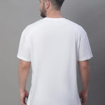 DOOR74 MENS SOLID WHITE COLOR OVERSIZE FIT TSHIRT Roposo Clout