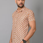 Gasperity Cotton Printed Half Sleeves Mens Casual Shirt Roposo Clout