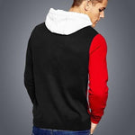 Cotton Blend Color Block Full Sleeves Hooded T-Shirt Roposo Clout